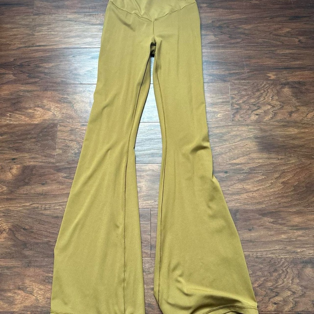Aerie Mustard Flare Leggings